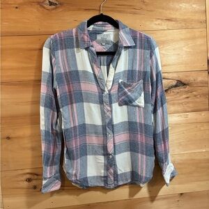 Rails Hunter Plaid Shirt in Mulberry Blue Size XS